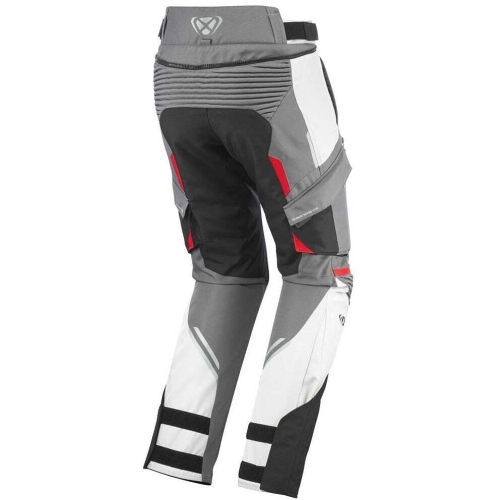 PANTALONI MOTO TOURING MIDGARD PT GRIGIO NERO ROSSO | IXON