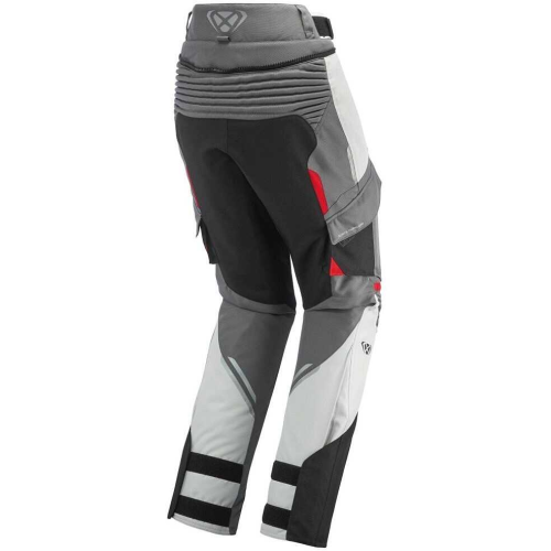 PANTALONI MOTO TOURING DONNA MIDGARD PT L GRIGIO NERO ROSSO | IXON