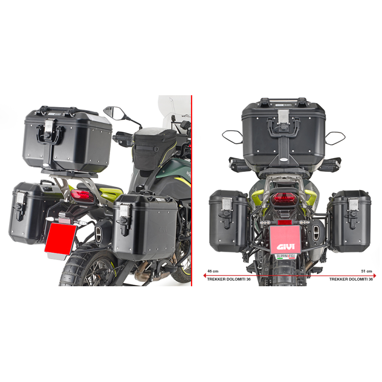 GIVI COPPIA VALIGIE LAT.TREKKER DOLO 36LT NER | GIVI