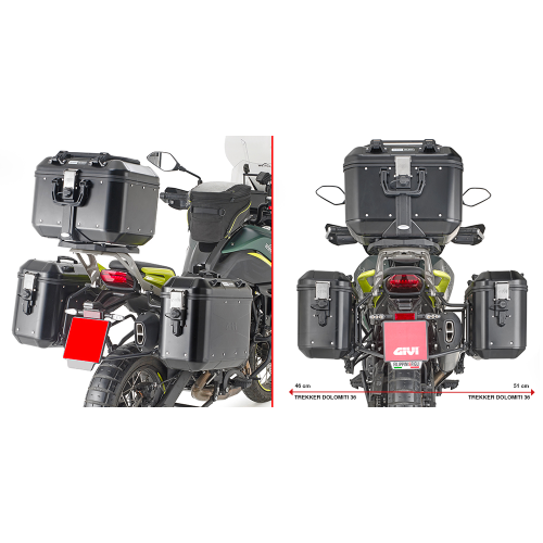 GIVI COPPIA VALIGIE LAT.TREKKER DOLO 36LT NER | GIVI