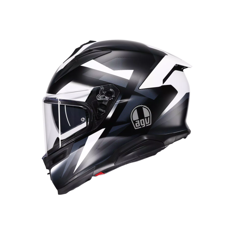 CASCO INTEGRALE AGV K7 E2206 MPLK GLIMPSE MATT BLACK WHITE | AGV