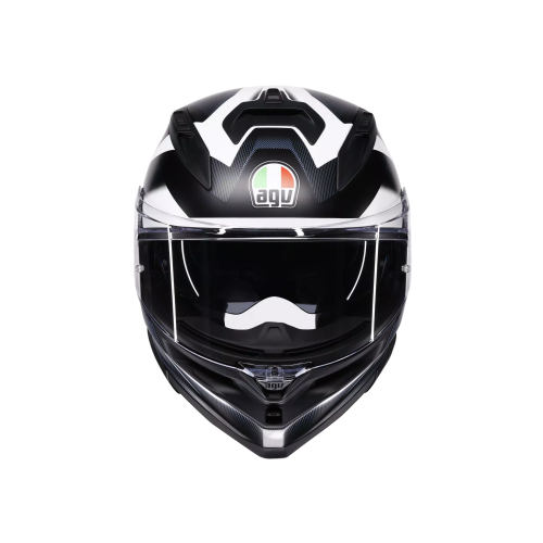 CASCO INTEGRALE AGV K7 E2206 MPLK GLIMPSE MATT BLACK WHITE | AGV