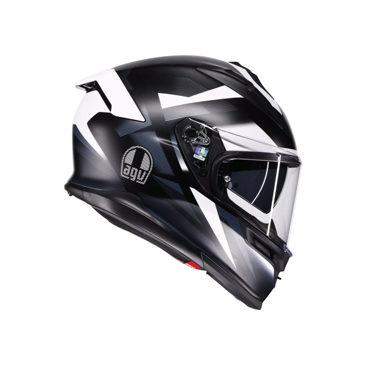 CASCO INTEGRALE AGV K7 E2206 MPLK GLIMPSE MATT BLACK WHITE | AGV