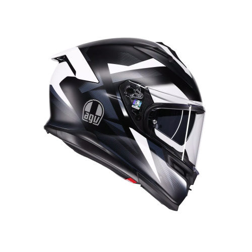 CASCO INTEGRALE AGV K7 E2206 MPLK GLIMPSE MATT BLACK WHITE | AGV
