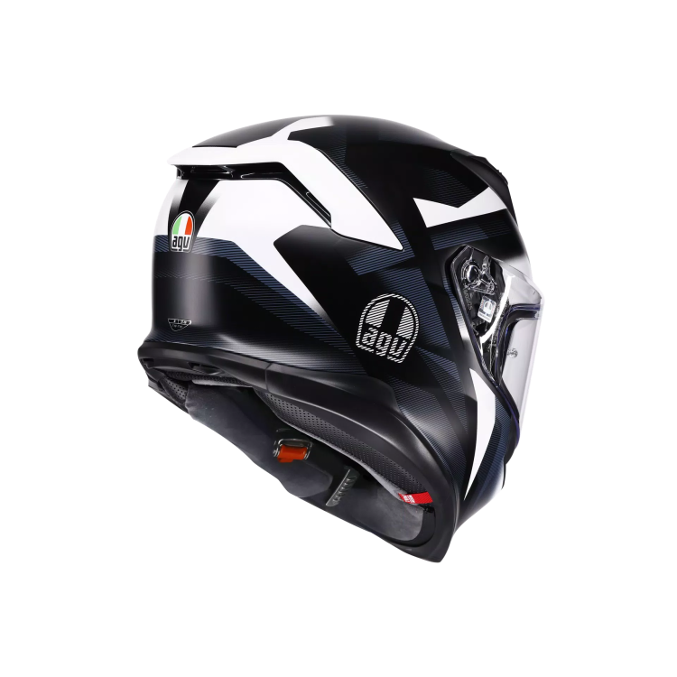 CASCO INTEGRALE AGV K7 E2206 MPLK GLIMPSE MATT BLACK WHITE | AGV