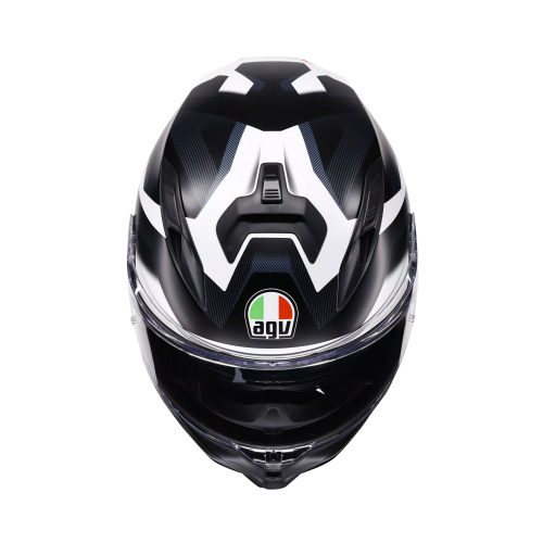 CASCO INTEGRALE AGV K7 E2206 MPLK GLIMPSE MATT BLACK WHITE | AGV