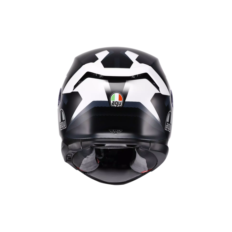 CASCO INTEGRALE AGV K7 E2206 MPLK GLIMPSE MATT BLACK WHITE | AGV