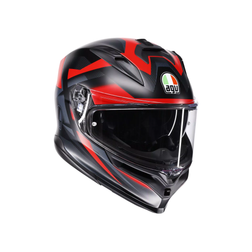 CASCO INTEGRALE AGV K7 E2206 MPLK GLIMPSE MATT BLACK RED | AGV