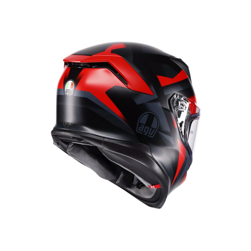 CASCO INTEGRALE AGV K7 E2206 MPLK GLIMPSE MATT BLACK RED | AGV