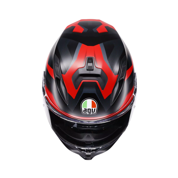 CASCO INTEGRALE AGV K7 E2206 MPLK GLIMPSE MATT BLACK RED | AGV