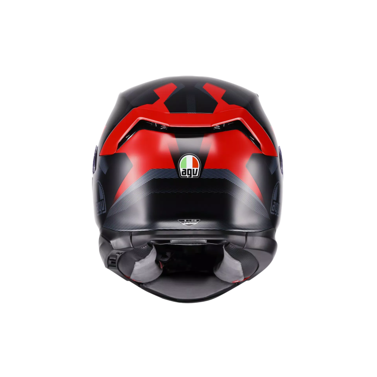 CASCO INTEGRALE AGV K7 E2206 MPLK GLIMPSE MATT BLACK RED | AGV