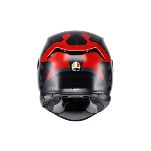 CASCO INTEGRALE AGV K7 E2206 MPLK GLIMPSE MATT BLACK RED | AGV