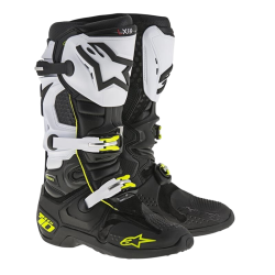 STIVALI MOTO ALPINESTARS TECH 10 BLACK WHITE | ALPINESTARS