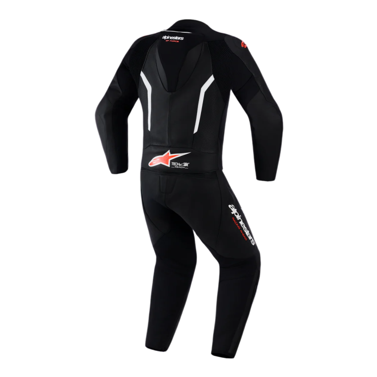 TUTA MOTO ALPINESTARS GP FORCE V2 LEATHER SUIT 1 PC BLK WH RED FL | ALPINESTARS
