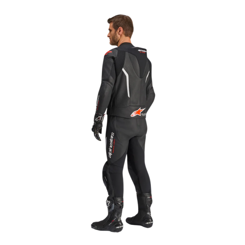 TUTA MOTO ALPINESTARS GP FORCE V2 LEATHER SUIT 1 PC BLK WH RED FL | ALPINESTARS