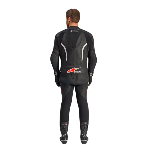 TUTA MOTO ALPINESTARS GP FORCE V2 LEATHER SUIT 1 PC BLK WH RED FL | ALPINESTARS