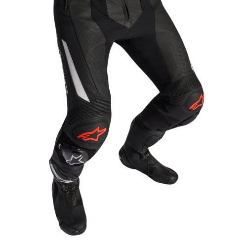 TUTA MOTO ALPINESTARS GP FORCE V2 LEATHER SUIT 1 PC BLK WH RED FL | ALPINESTARS
