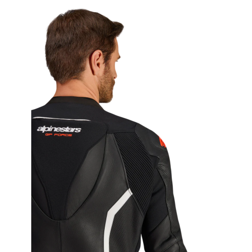 TUTA MOTO ALPINESTARS GP FORCE V2 LEATHER SUIT 1 PC BLK WH RED FL | ALPINESTARS