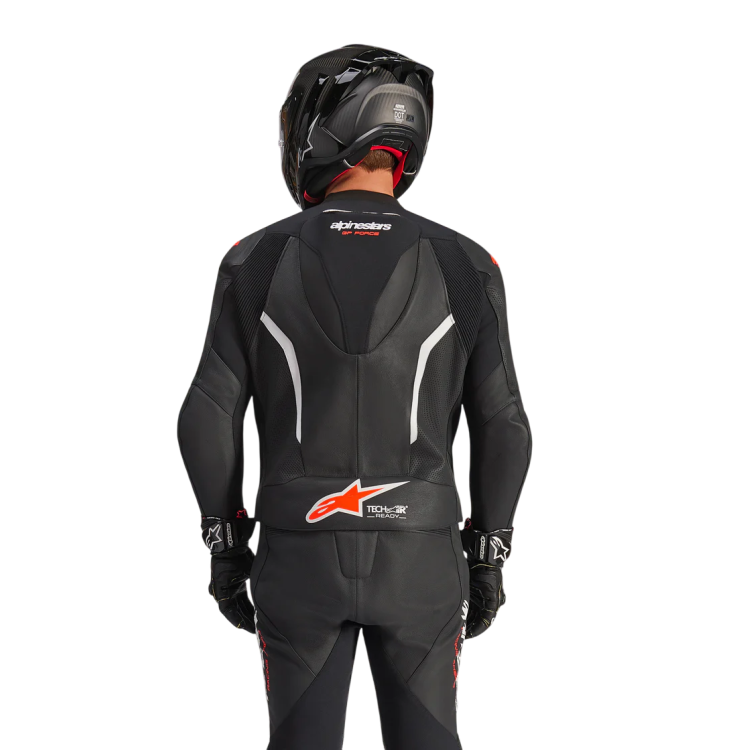 TUTA MOTO ALPINESTARS GP FORCE V2 LEATHER SUIT 1 PC BLK WH RED FL | ALPINESTARS
