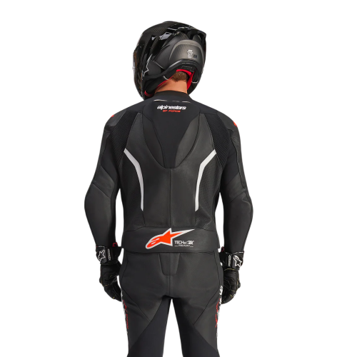 TUTA MOTO ALPINESTARS GP FORCE V2 LEATHER SUIT 1 PC BLK WH RED FL | ALPINESTARS
