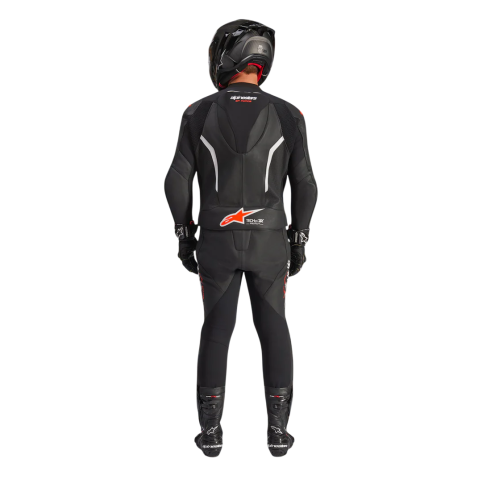 TUTA MOTO ALPINESTARS GP FORCE V2 LEATHER SUIT 1 PC BLK WH RED FL | ALPINESTARS