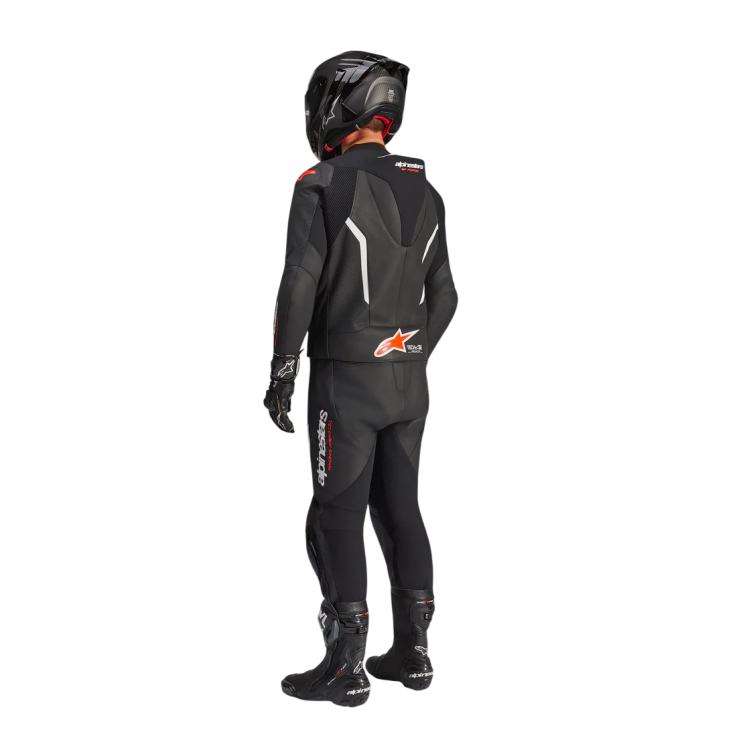 TUTA MOTO ALPINESTARS GP FORCE V2 LEATHER SUIT 1 PC BLK WH RED FL | ALPINESTARS