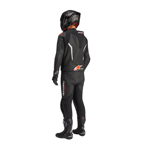 TUTA MOTO ALPINESTARS GP FORCE V2 LEATHER SUIT 1 PC BLK WH RED FL | ALPINESTARS