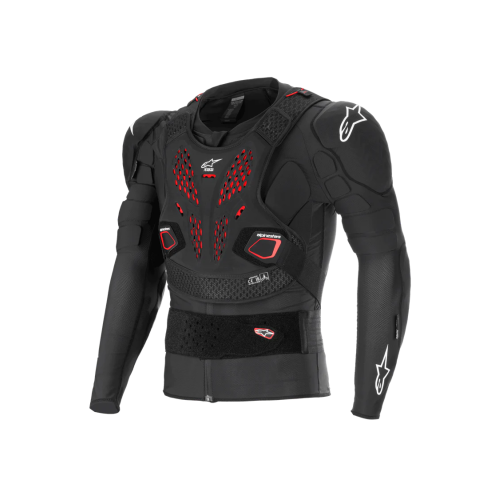 GIACCA MOTO ALPINESTARS BIONIC PRO V3 PLASMA PROTECTION JACKET BLACK RED WHITE | ALPINESTARS
