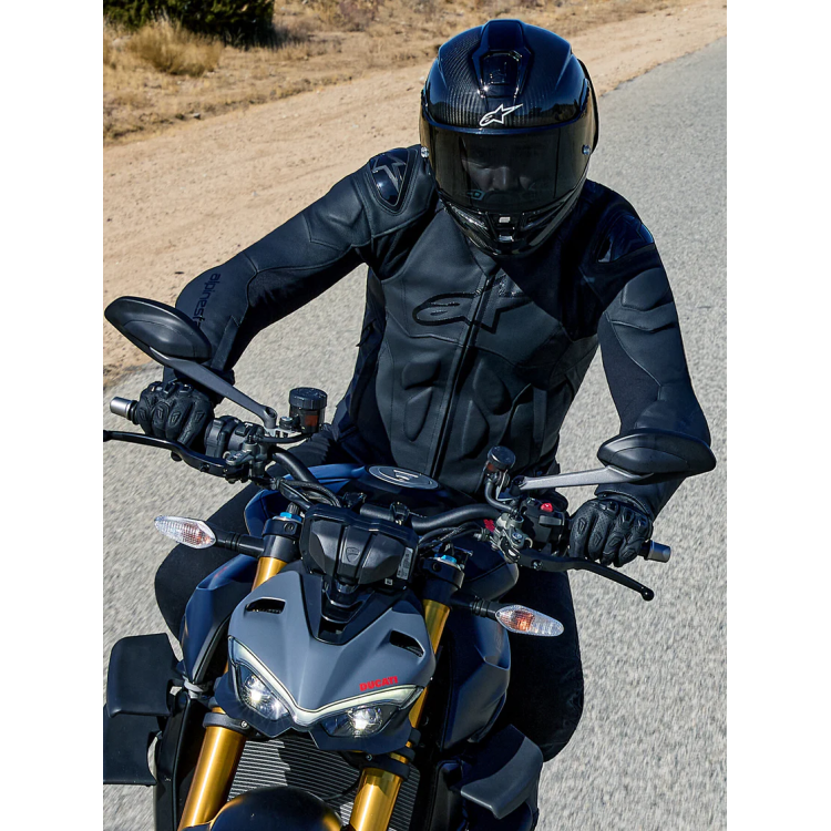 GIACCA MOTO ALPINESTARS DUSK LEATHER JACKET BLACK | ALPINESTARS