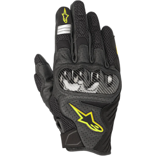 GUANTI MOTO ALPINESTARS SMX-1 AIR V2 GLOVES BLACK YELLOW FLUO | ALPINESTARS