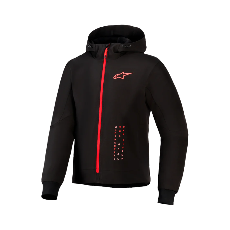 ABBIGLIAMENTO ALPINESTARS RADIUM TECH HOODIE BLK BRGHT RED | ALPINESTARS
