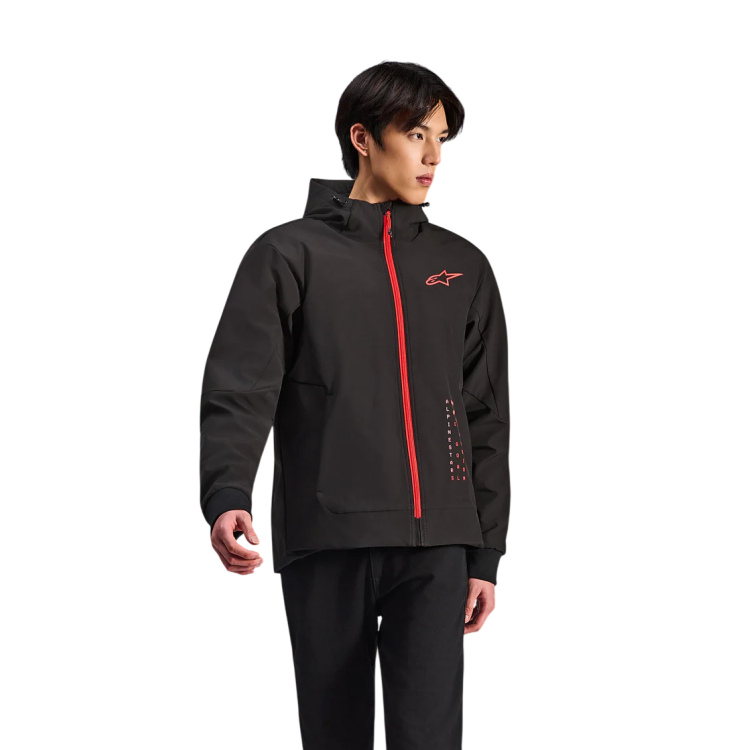 ABBIGLIAMENTO ALPINESTARS RADIUM TECH HOODIE BLK BRGHT RED | ALPINESTARS