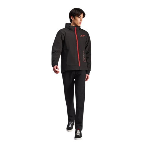 ABBIGLIAMENTO ALPINESTARS RADIUM TECH HOODIE BLK BRGHT RED | ALPINESTARS