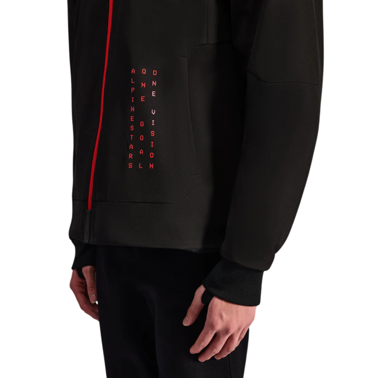 ABBIGLIAMENTO ALPINESTARS RADIUM TECH HOODIE BLK BRGHT RED | ALPINESTARS