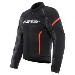 GIACCA TESSUTO AIR FRAME 3 TEX JACKET BLACK BLACK RED-FLUO | DAINESE