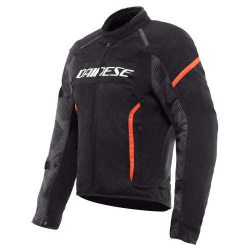 GIACCA TESSUTO AIR FRAME 3 TEX JACKET BLACK BLACK RED-FLUO | DAINESE