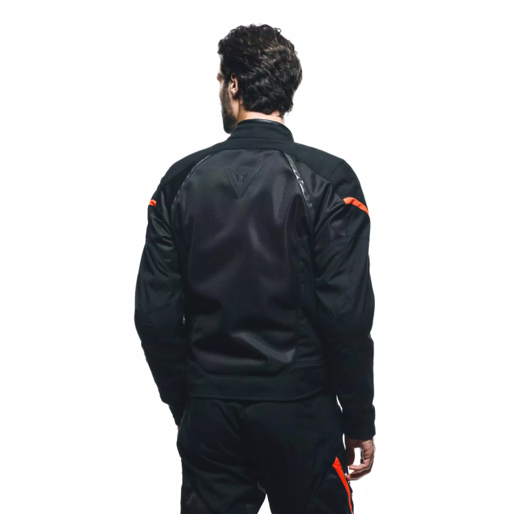 GIACCA TESSUTO AIR FRAME 3 TEX JACKET BLACK BLACK RED-FLUO | DAINESE