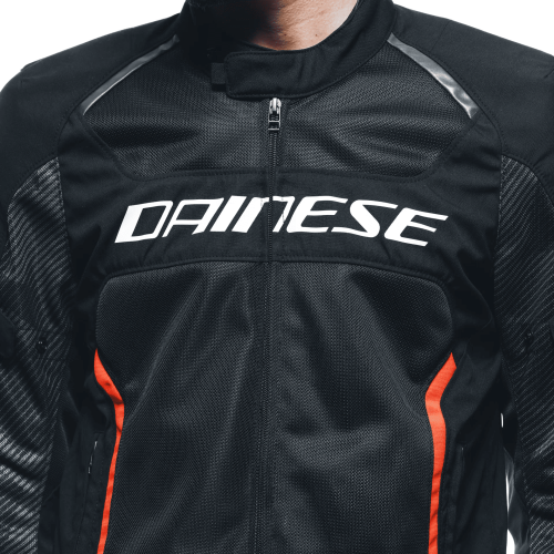 GIACCA TESSUTO AIR FRAME 3 TEX JACKET BLACK BLACK RED-FLUO | DAINESE
