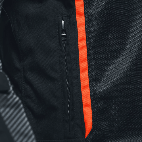 GIACCA TESSUTO AIR FRAME 3 TEX JACKET BLACK BLACK RED-FLUO | DAINESE