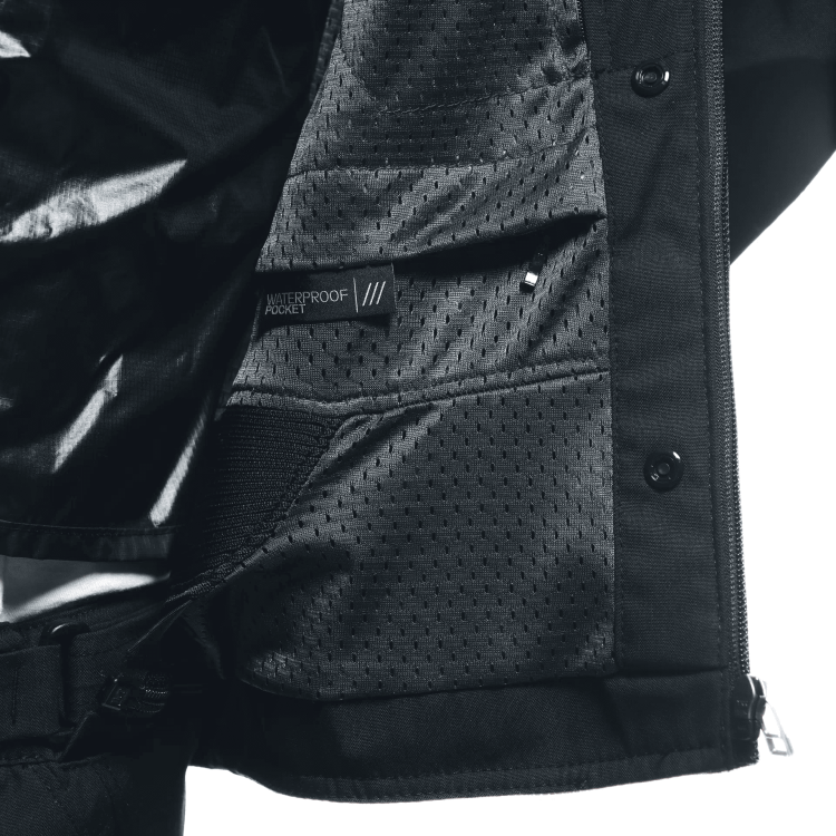 GIACCA TESSUTO AIR FRAME 3 TEX JACKET BLACK BLACK RED-FLUO | DAINESE