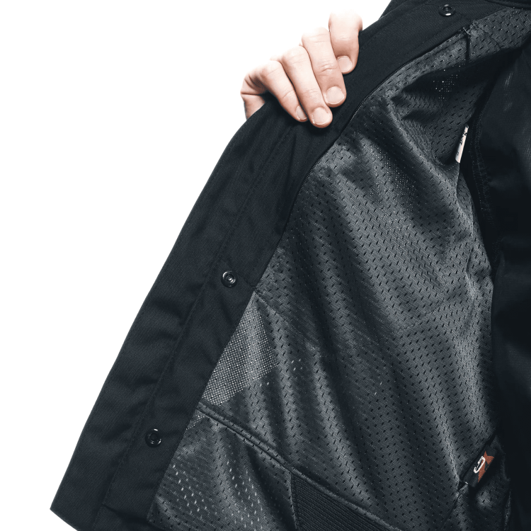 GIACCA TESSUTO AIR FRAME 3 TEX JACKET BLACK BLACK RED-FLUO | DAINESE