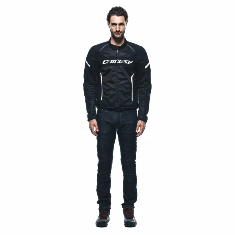 GIACCA TESSUTO AIR FRAME 3 TEX JACKET BLACK BLACK WHITE | DAINESE