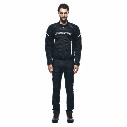 GIACCA TESSUTO AIR FRAME 3 TEX JACKET BLACK BLACK WHITE | DAINESE