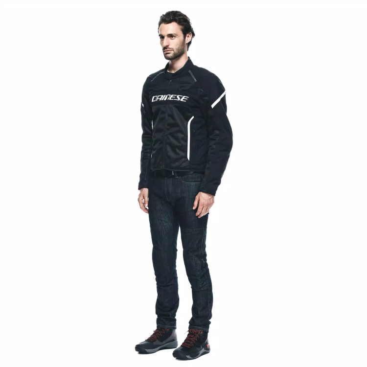 GIACCA TESSUTO AIR FRAME 3 TEX JACKET BLACK BLACK WHITE | DAINESE