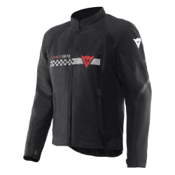 GIACCA TESSUTO HEROSPHERE AIR TEX JACKET BLACK WHITE STRIPES RED | DAINESE
