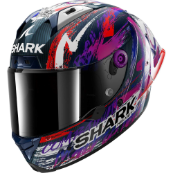 CASCO INTEGRALE AERON-GP FIM RACING REPLICA ZARCO SIGNATURE CARBON WHITE | SHARK