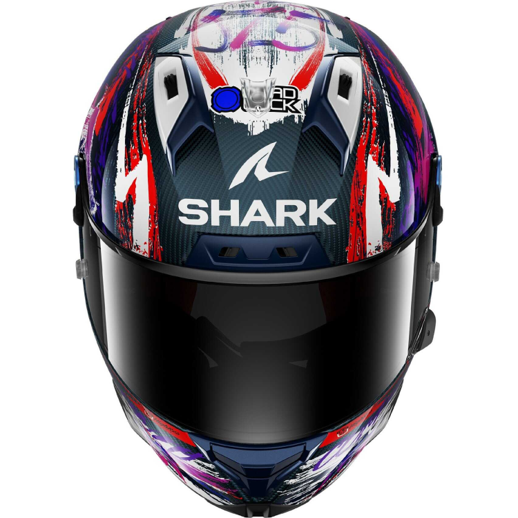 CASCO INTEGRALE AERON-GP FIM RACING REPLICA ZARCO SIGNATURE CARBON WHITE | SHARK