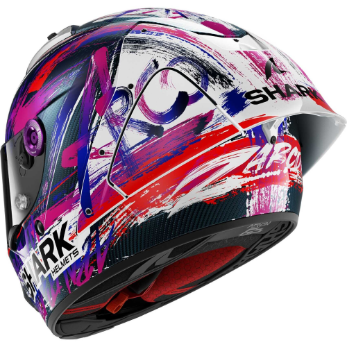 CASCO INTEGRALE AERON-GP FIM RACING REPLICA ZARCO SIGNATURE CARBON WHITE | SHARK
