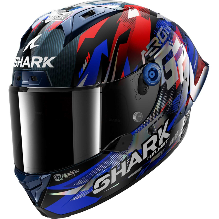 CASCO INTEGRALE AERON-GP FIM RACING REPLICA ZARCO VICTORY 2025 CARBON BLU | SHARK