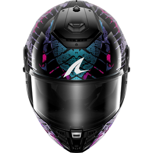 CASCO INTEGRALE SPARTAN RS REPTAIA BLACK BLUE GLITTER | SHARK